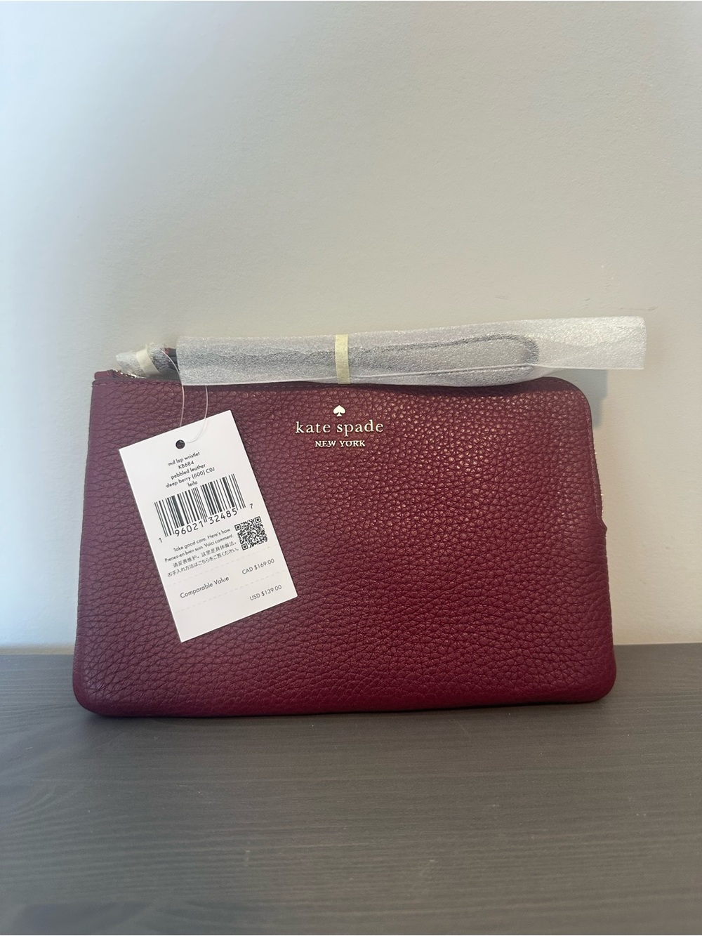 kate spade Wristlet in Deep Berry